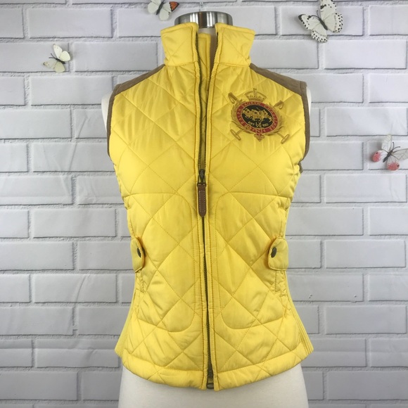 ralph lauren yellow vest